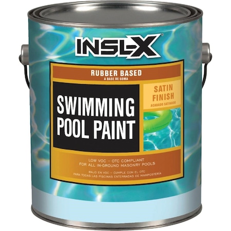 Insl-X 1 Gal. Ocean Blue Satin Rubber Based Pool Paint RP2723092-01